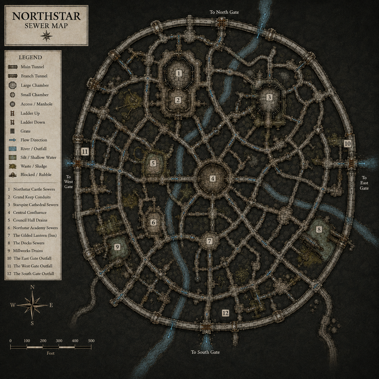Map of Old Cistern