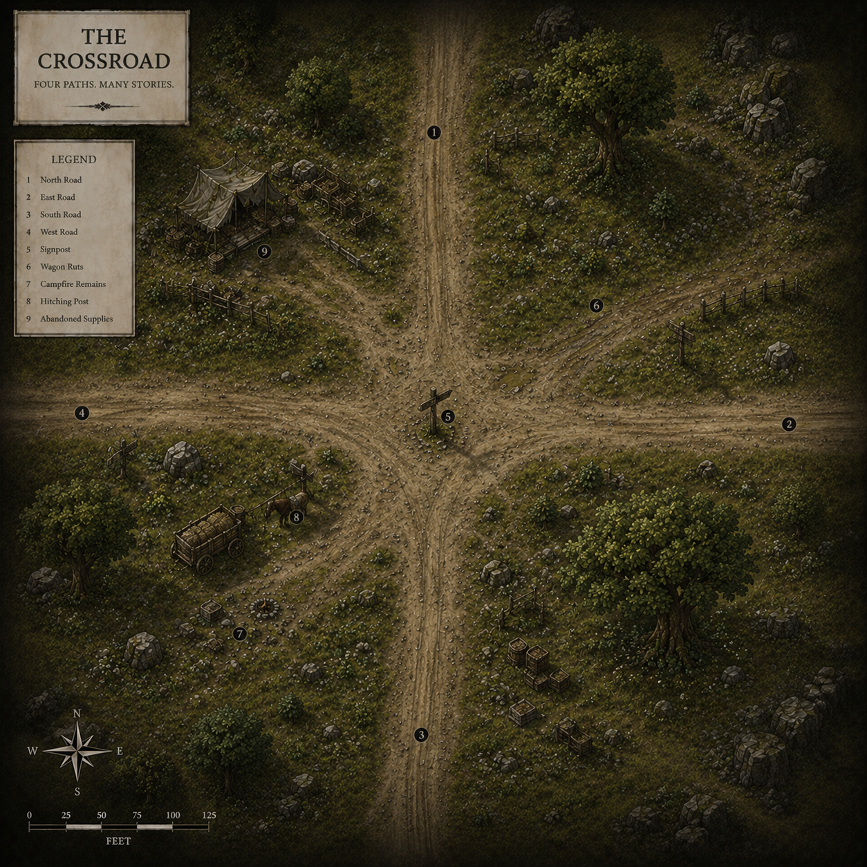 Map of Northwaldia Crossroads